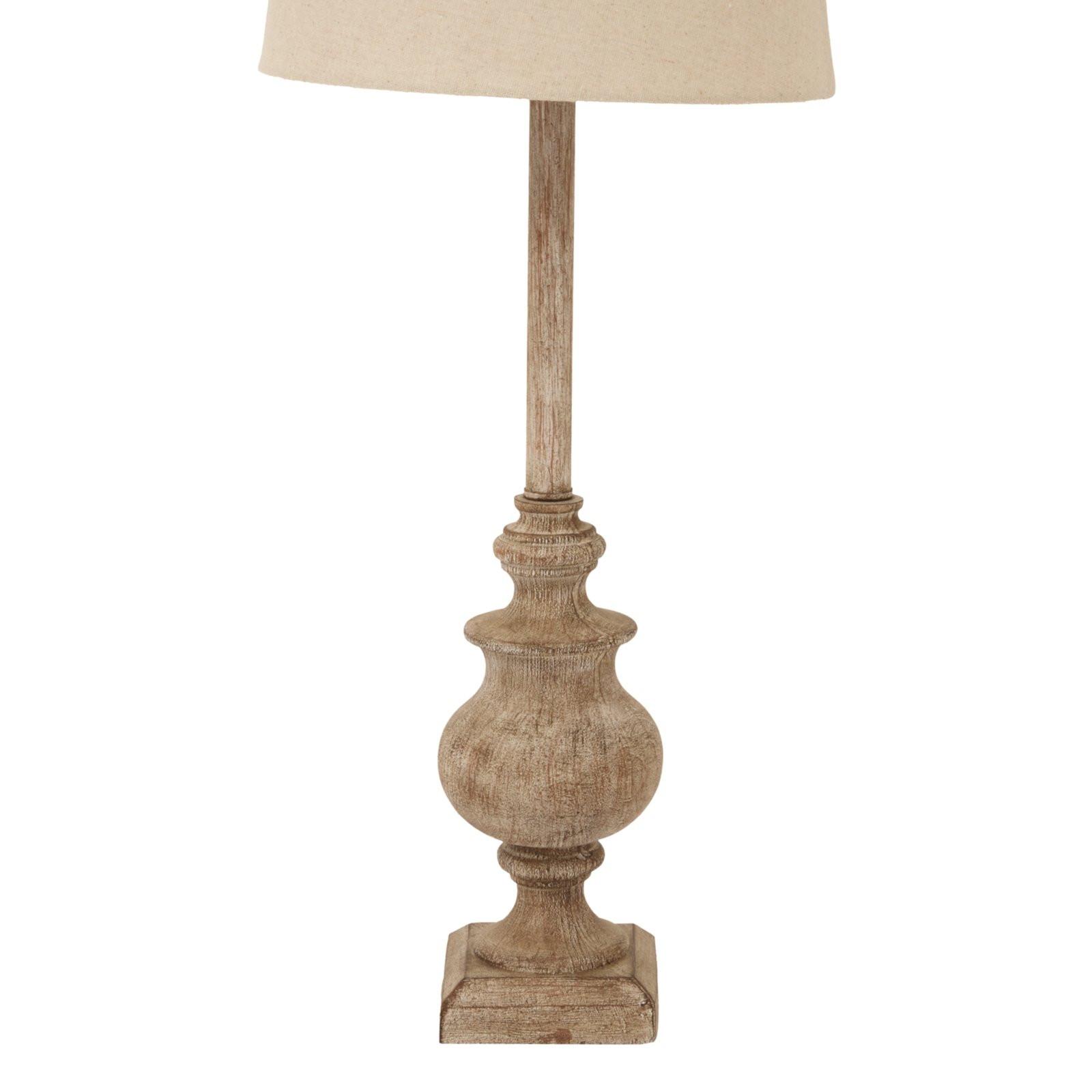 Tall Brown Candlestick Table Lamp - Image 2