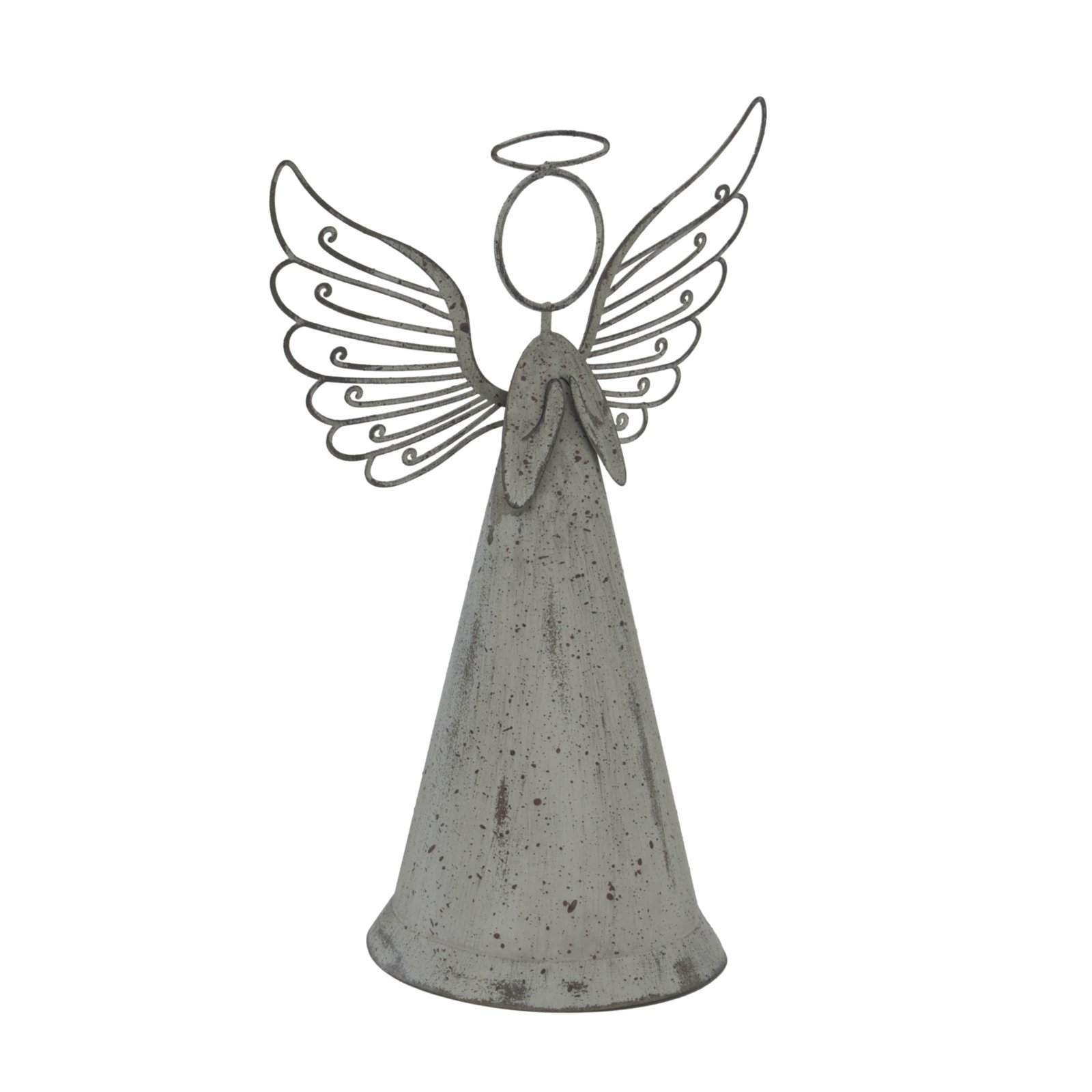 Large Rustic Metal Standing Angel - Image 2