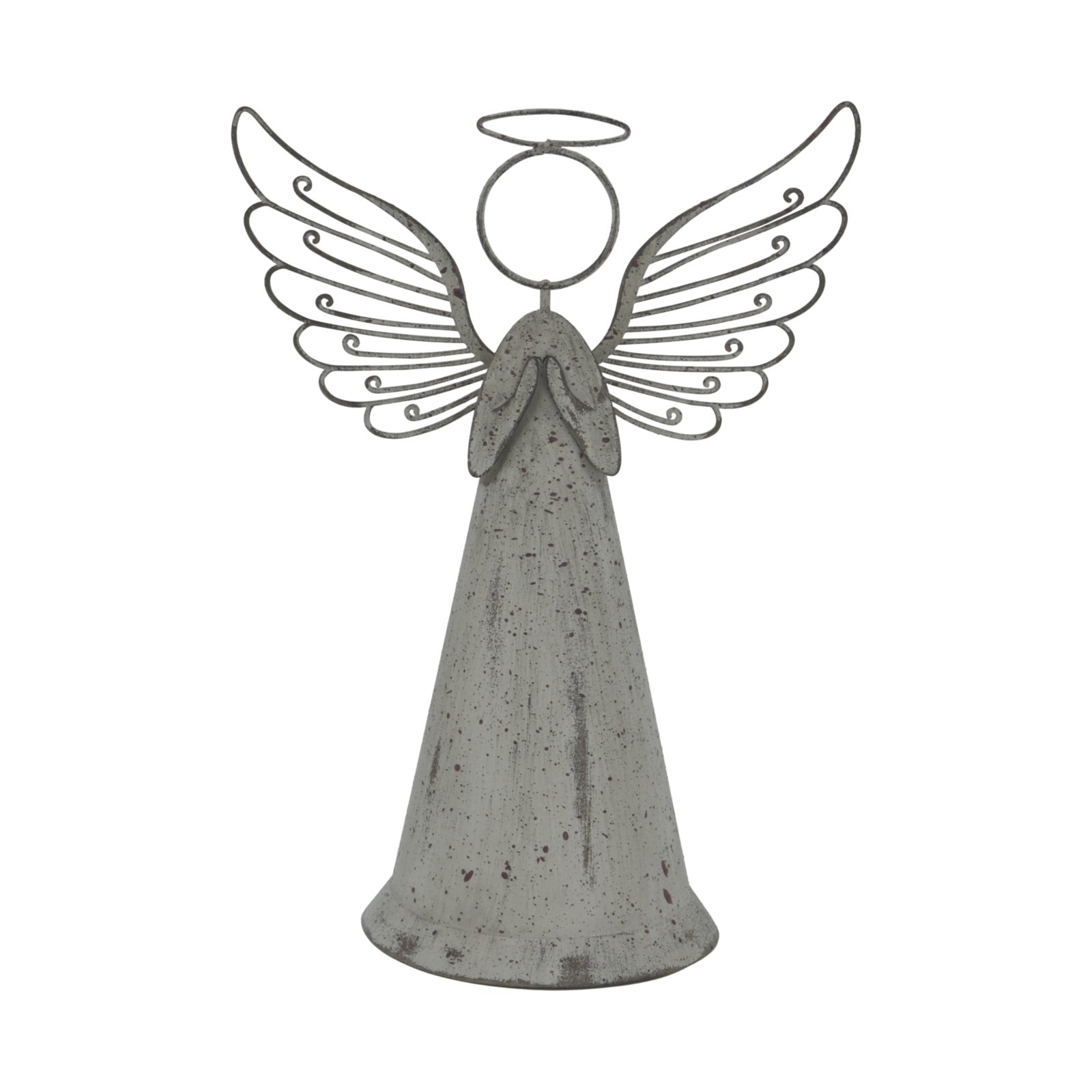 rustic metal large rustic metal standing angel product