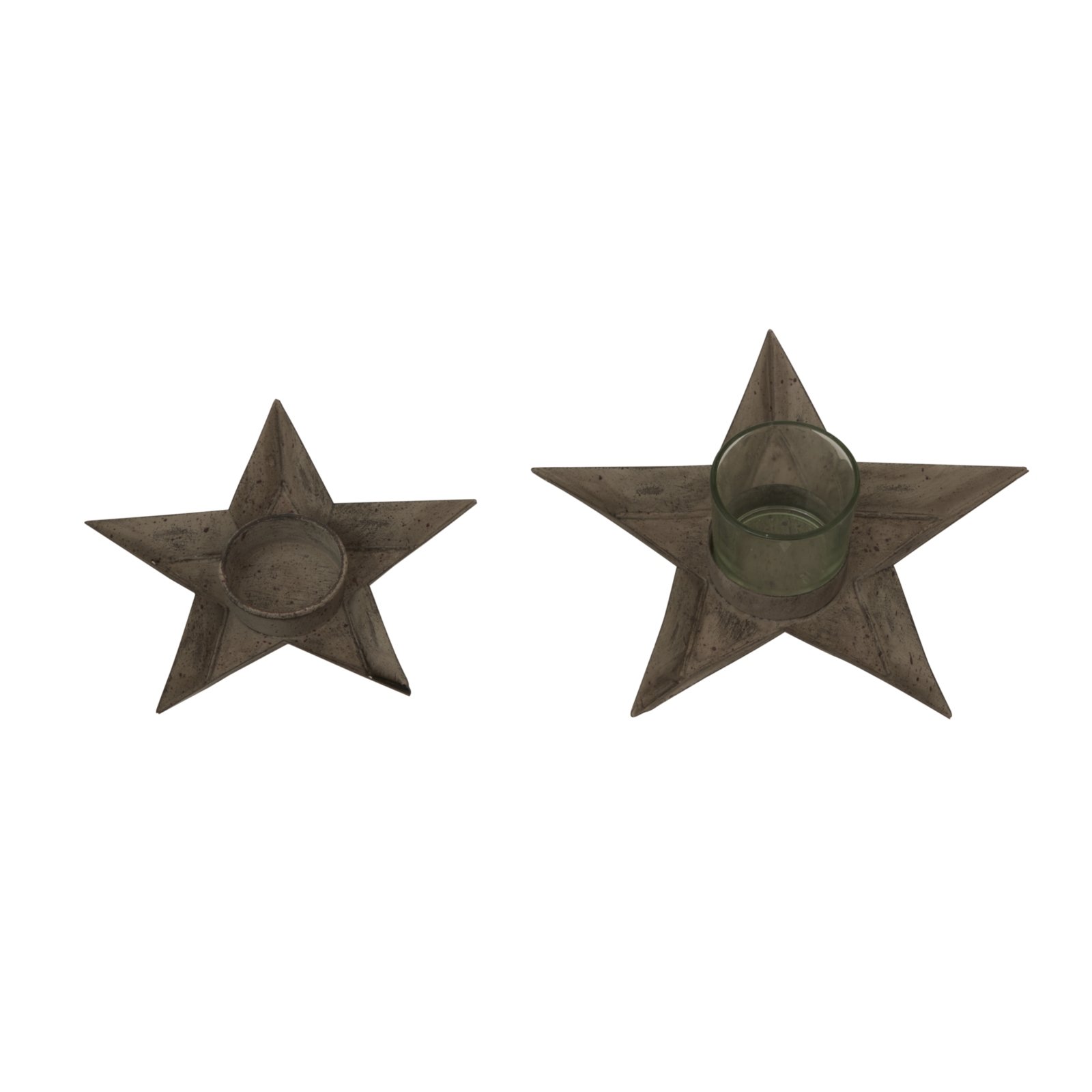 Rustic Metal Star Tealight Holder - Image 3