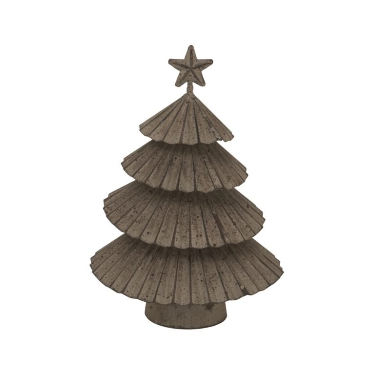 rustic metal rustic metal layered tree with star Christmas decoration