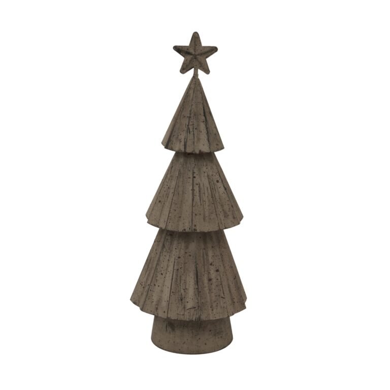 rustic natural rustic bough tree with star Christmas decoration