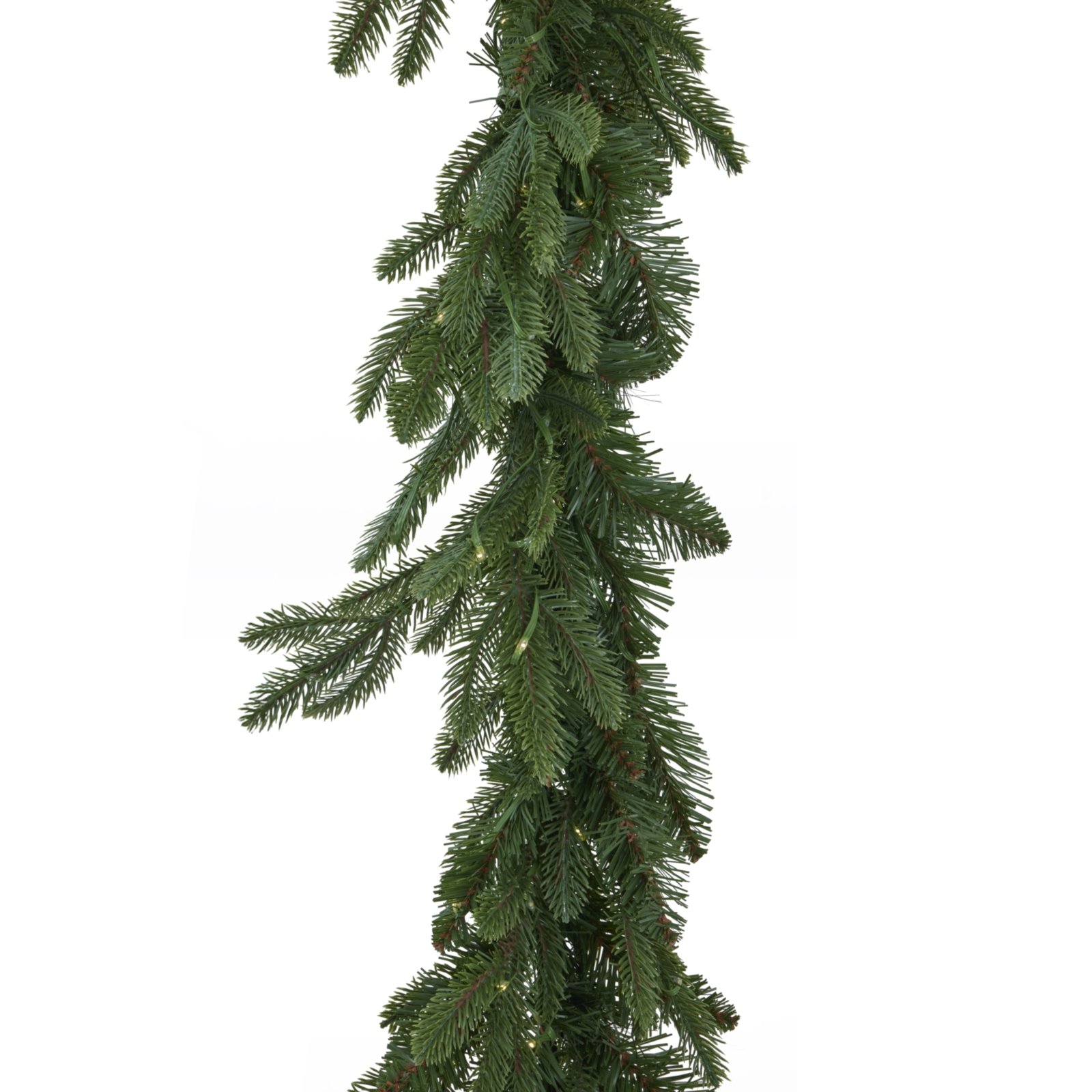 Green Pre-Lit Christmas Fir Garland - Image 2