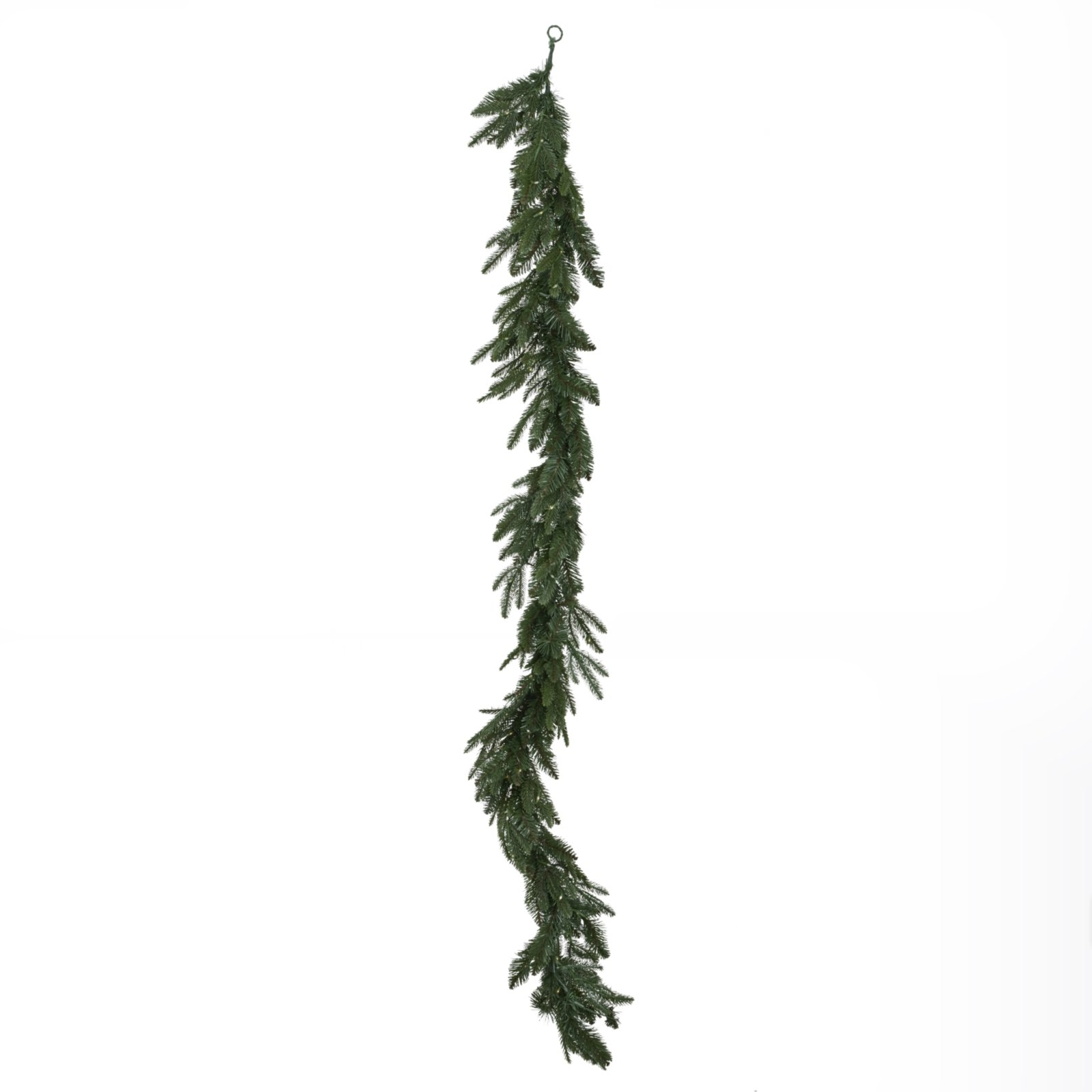 Green Pre-Lit Christmas Fir Garland - Image 3