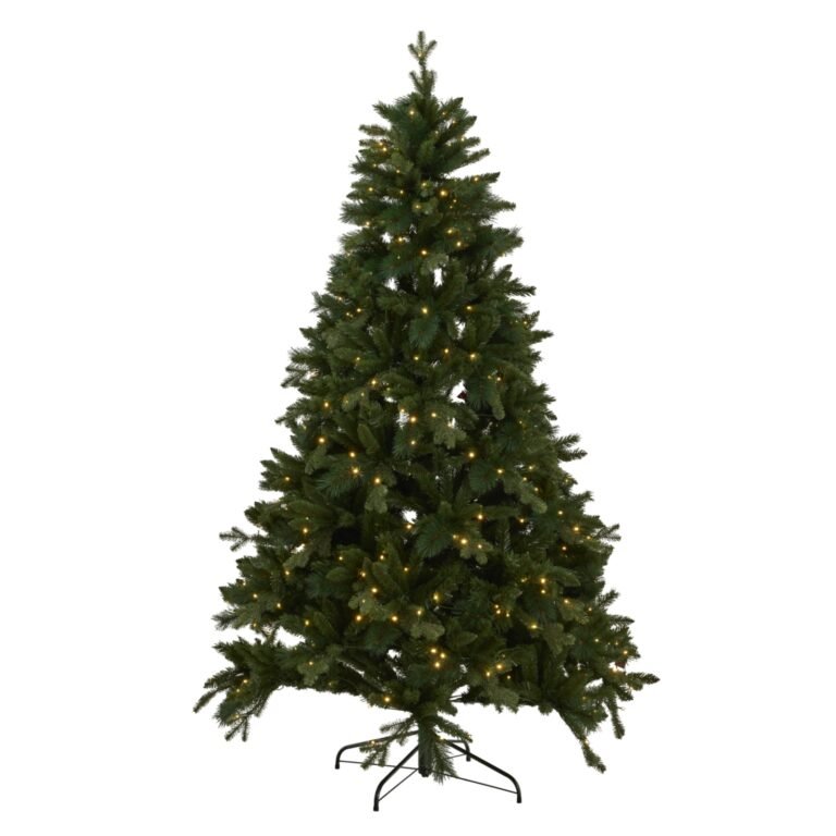 green forest pre-lit christmas tree