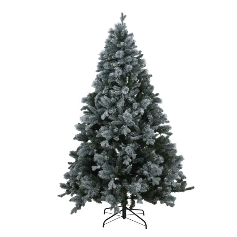 snowy forest pre-lit christmas tree