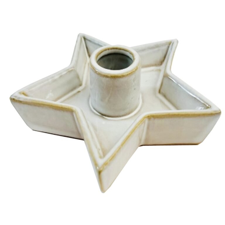ceramic star candle holder