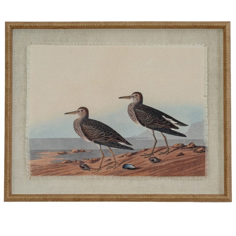 sandpipers framed bird wall art