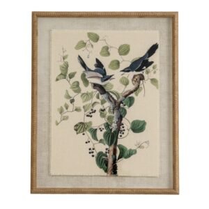 framed bird wall art