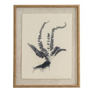 spleenwort botanical linen wall art