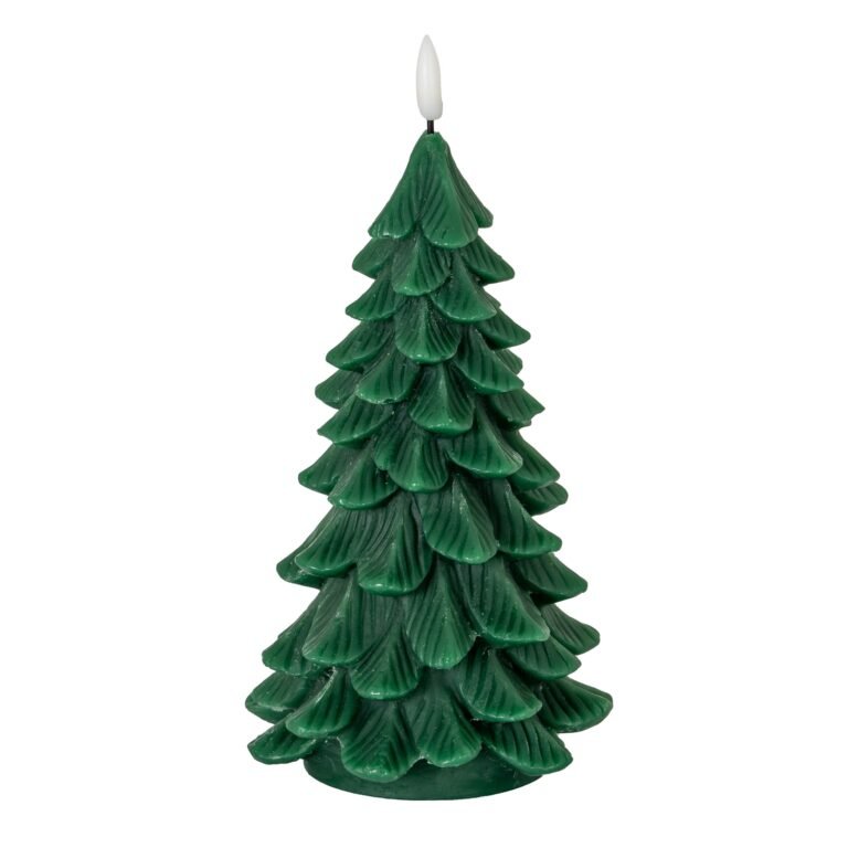 large green christmas tree led candle