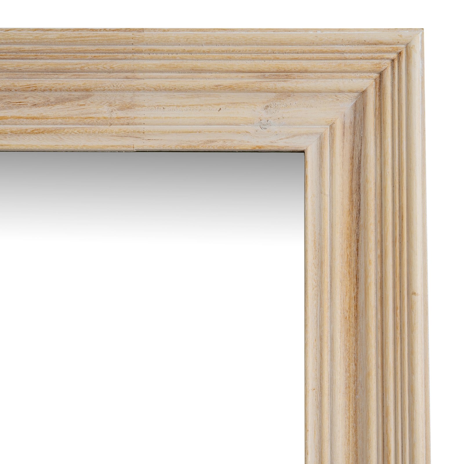 Large Washed Wood Statement Mirror - Image 2