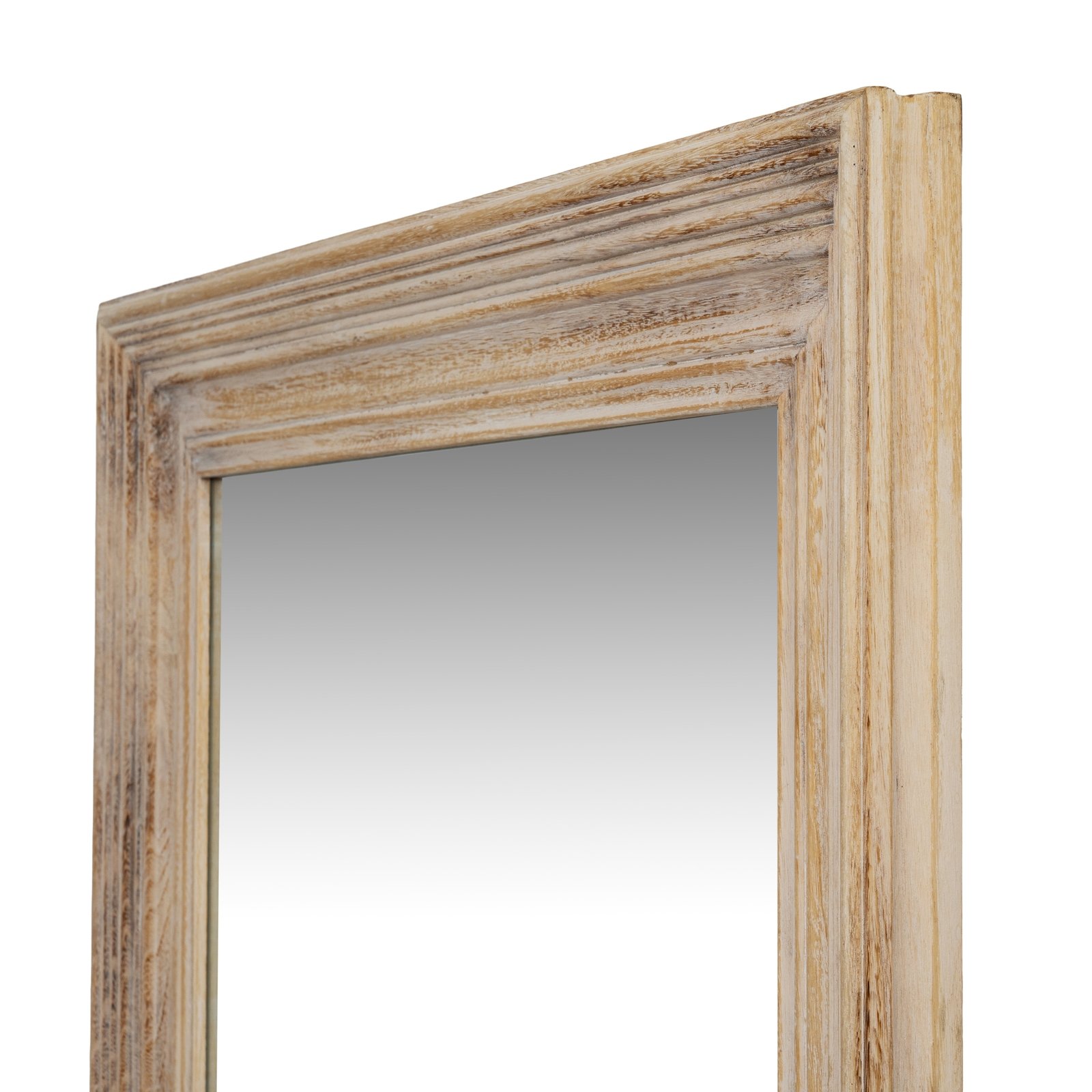 Washed Wood Framed Mirror - Small - Image 3