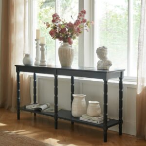large black console table