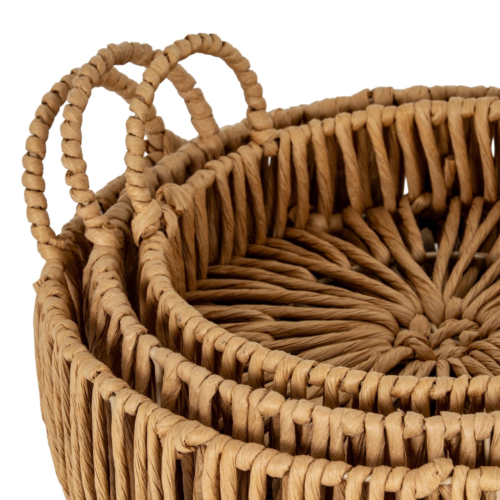 Set of Three Round Loop Handle Trays - Image 3