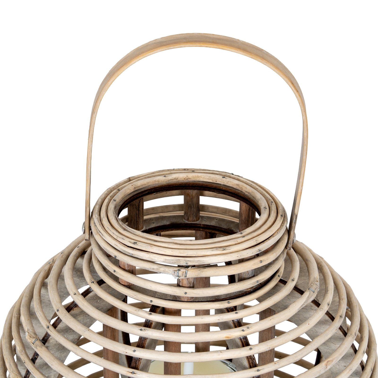 Runa Large Round Willow Lantern - Image 3