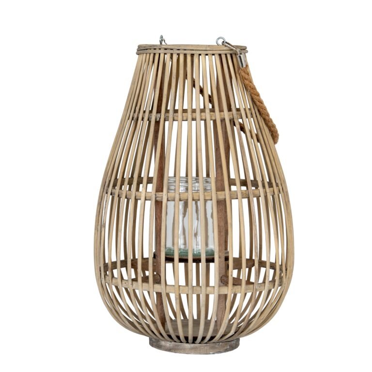 large woven lantern