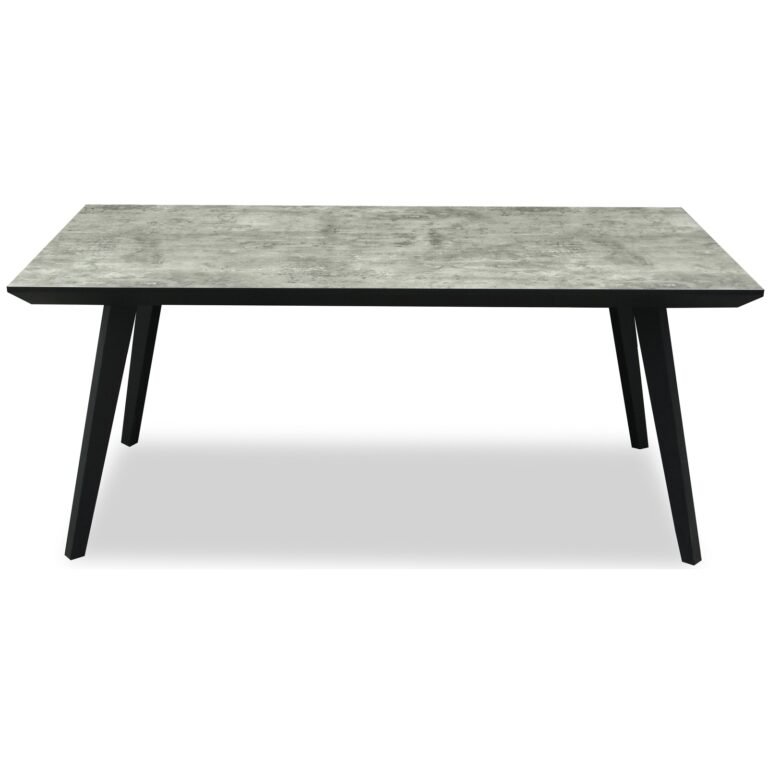 Black & Grey Rectangular Dining Table