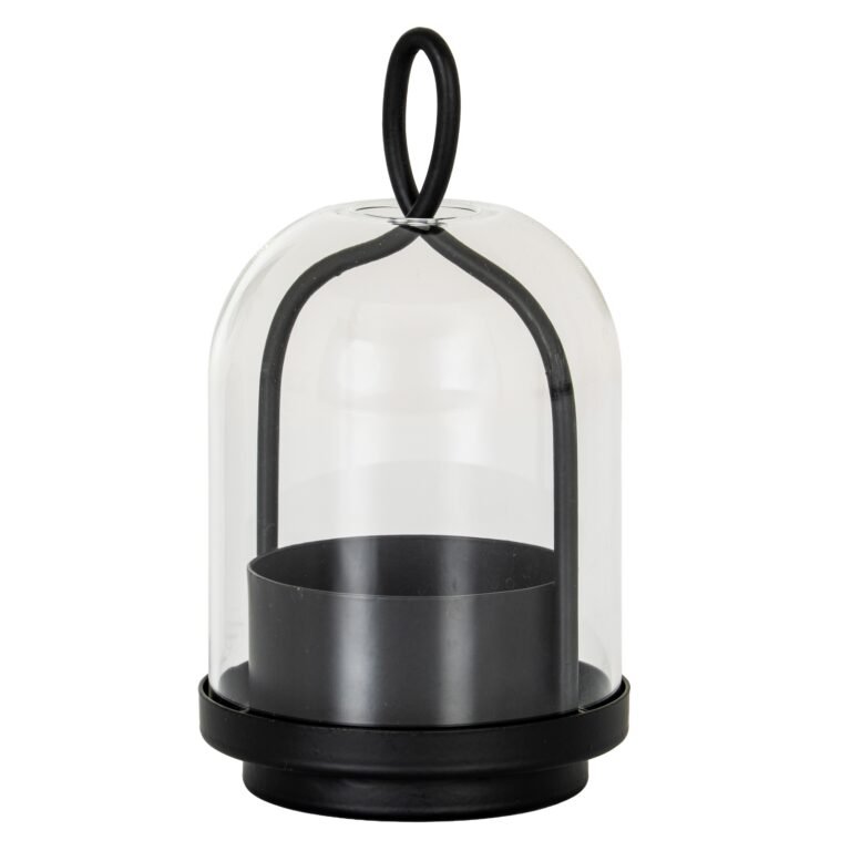 glass hurricane candle holder