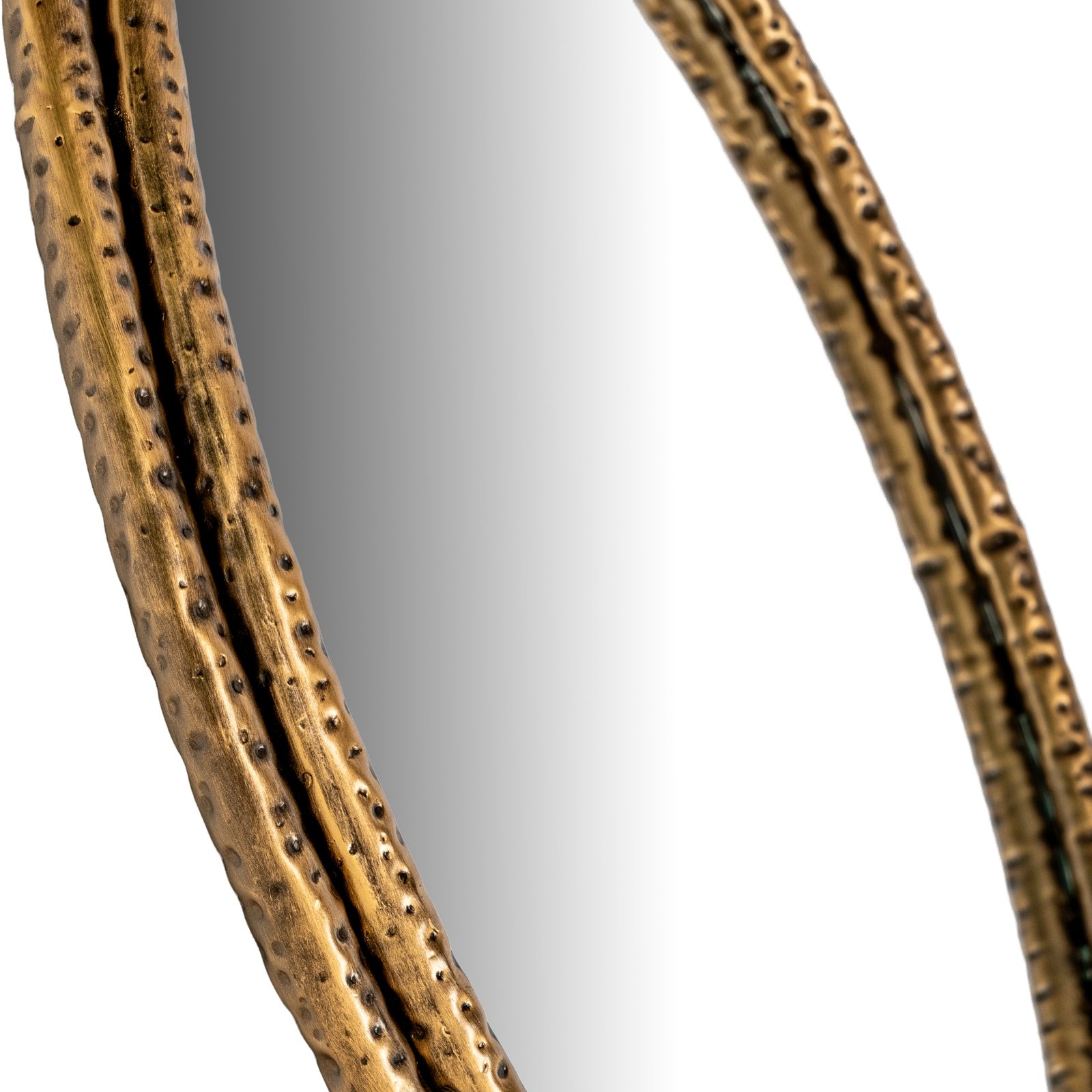 Aurelia Dimpled Gold Wall Mirror - Medium - Image 2