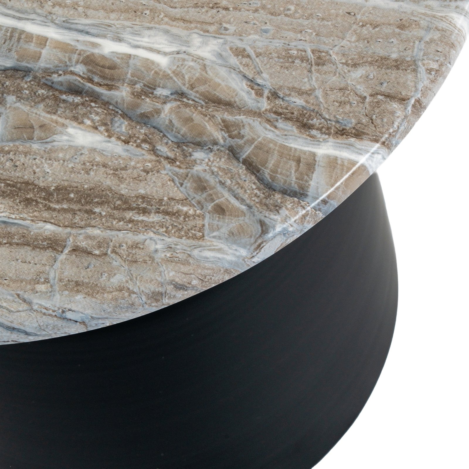 Sora Black Round Side Table - Image 3
