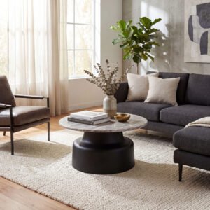black round coffee table