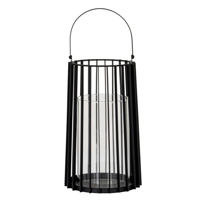 large glass lantern