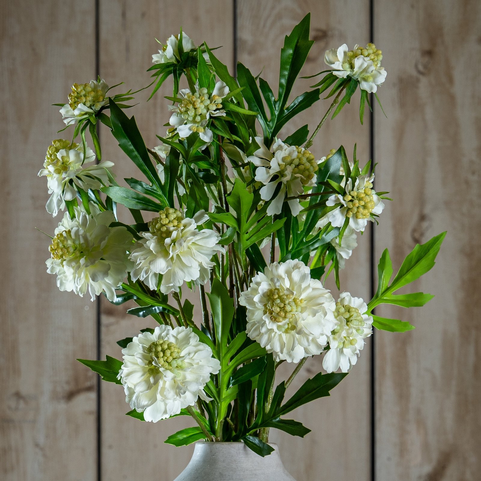 artificial white scabious stem