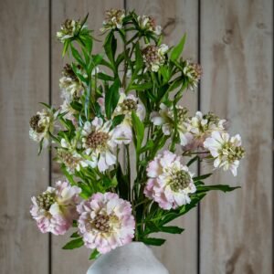 artificial pink scabious stem