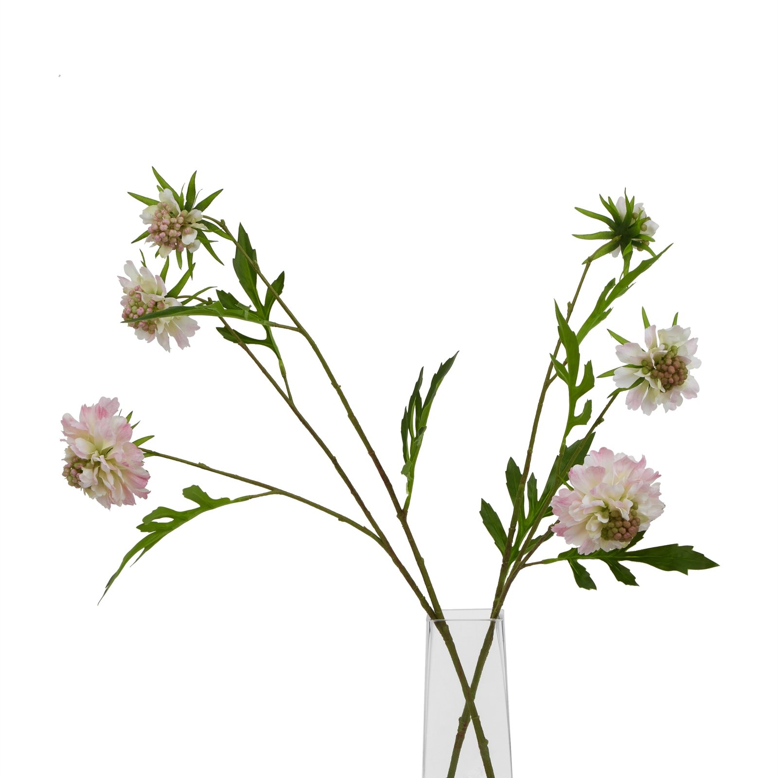 Artificial Pink Scabious Stem - Image 5