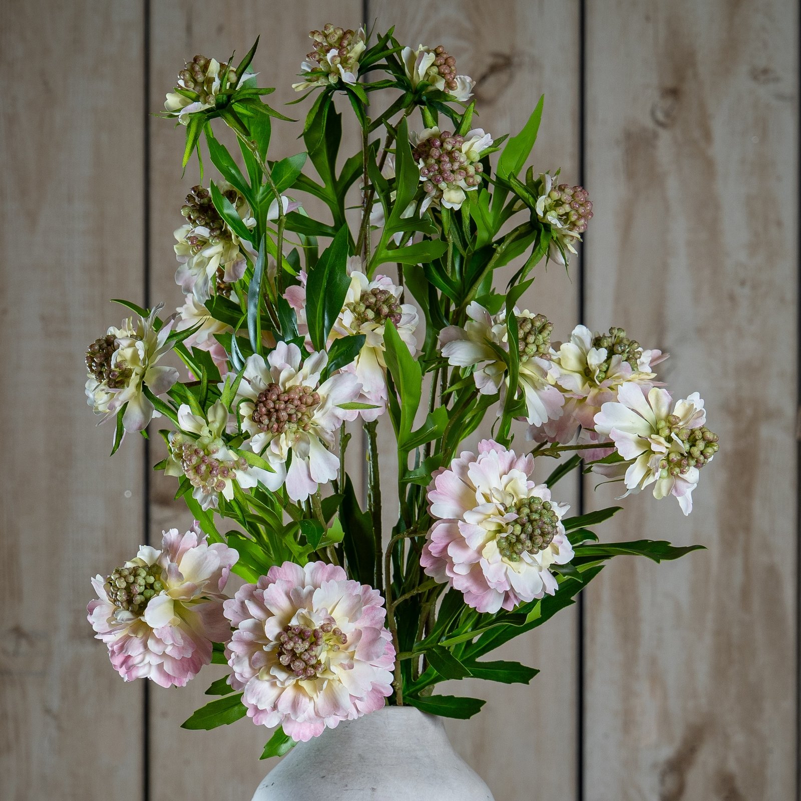 artificial pink scabious stem