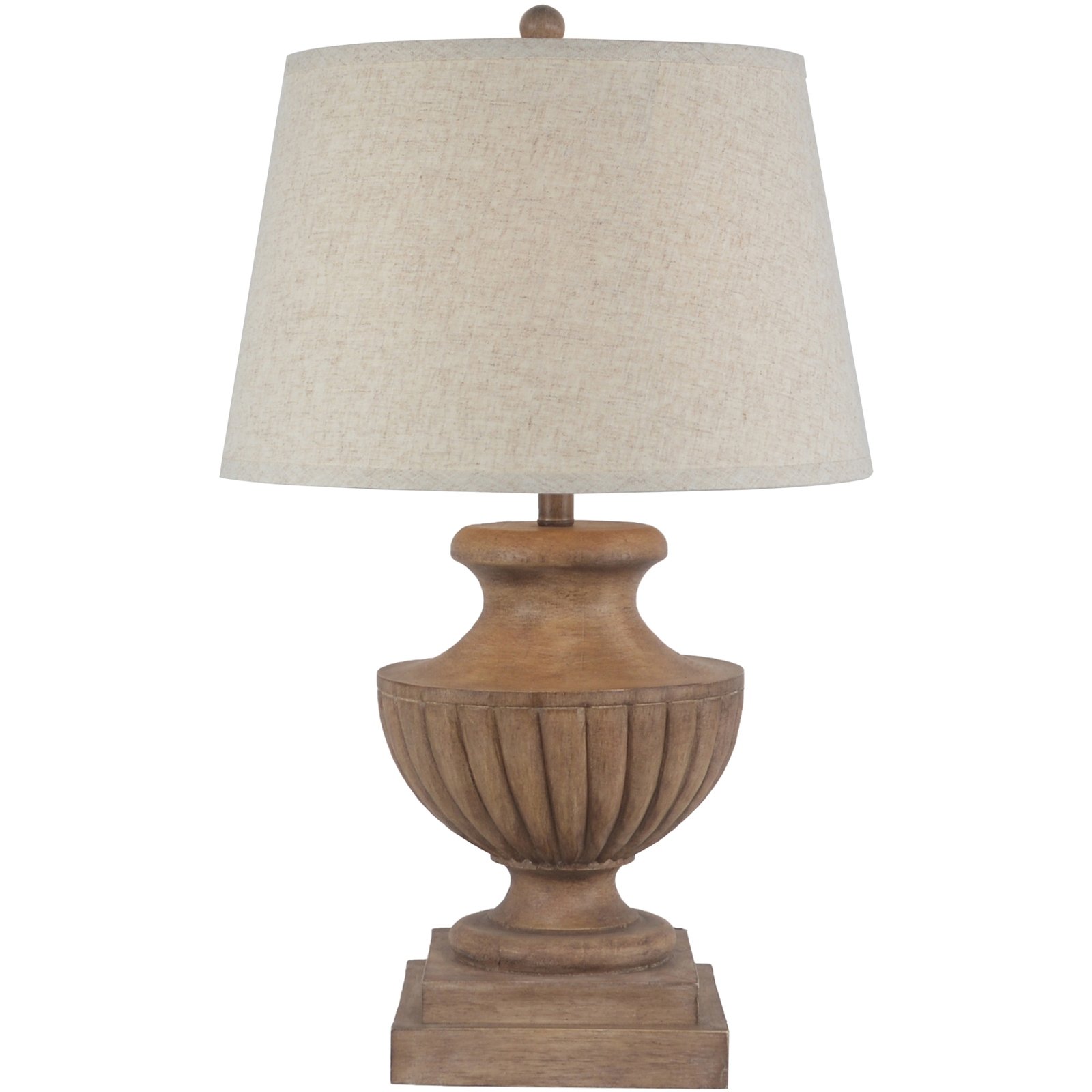 Marbelle Table Lamp With Edged Linen Shade styled home decor product