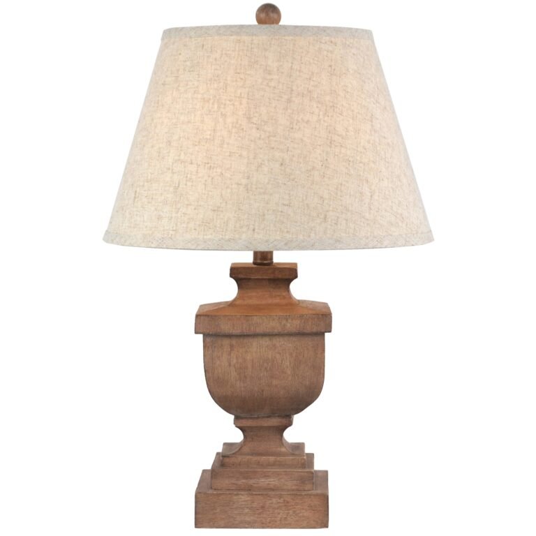 Ravelle Table Lamp With Edged Linen Shade styled home decor product