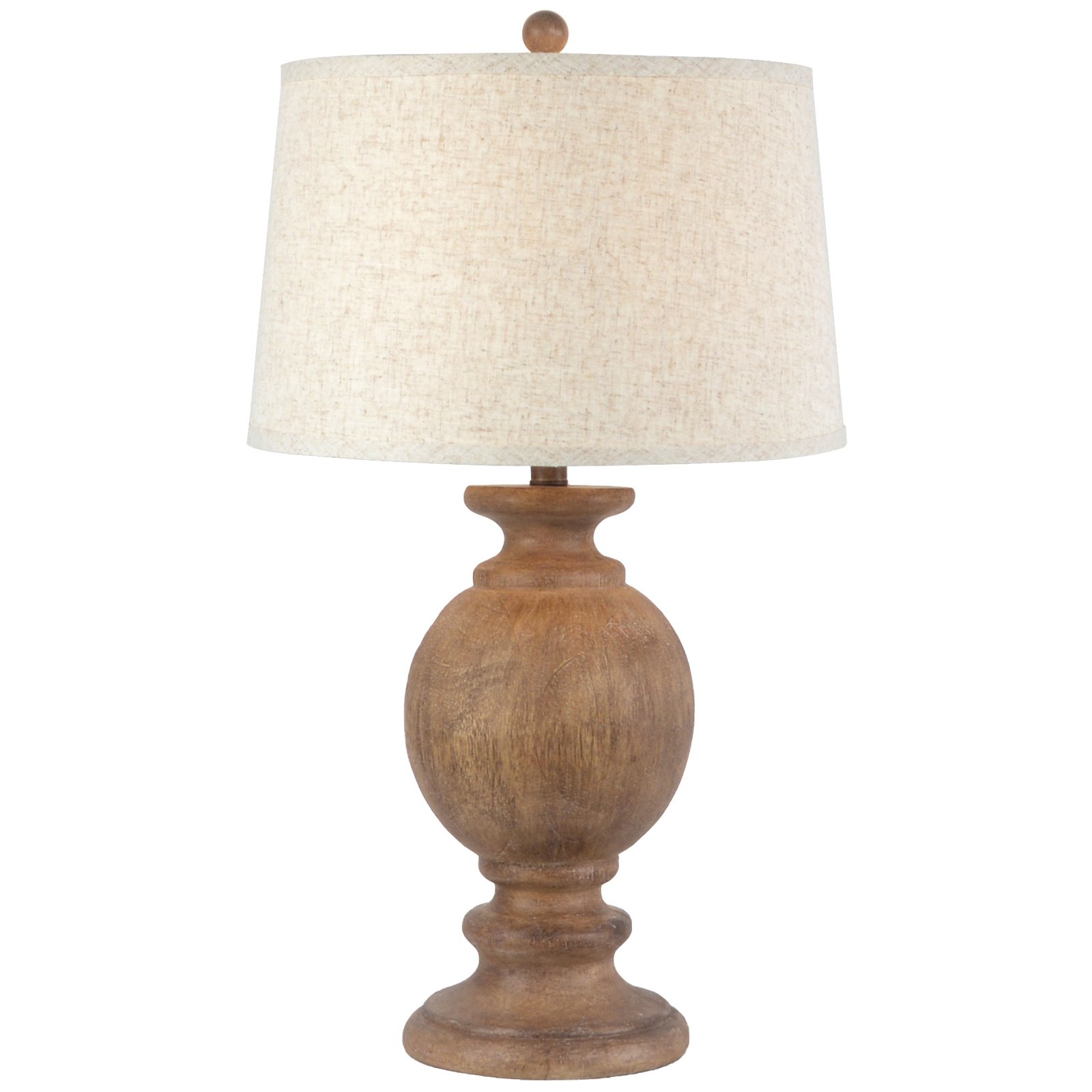 Classic Table Lamp with Edged Linen Shade - Image 2