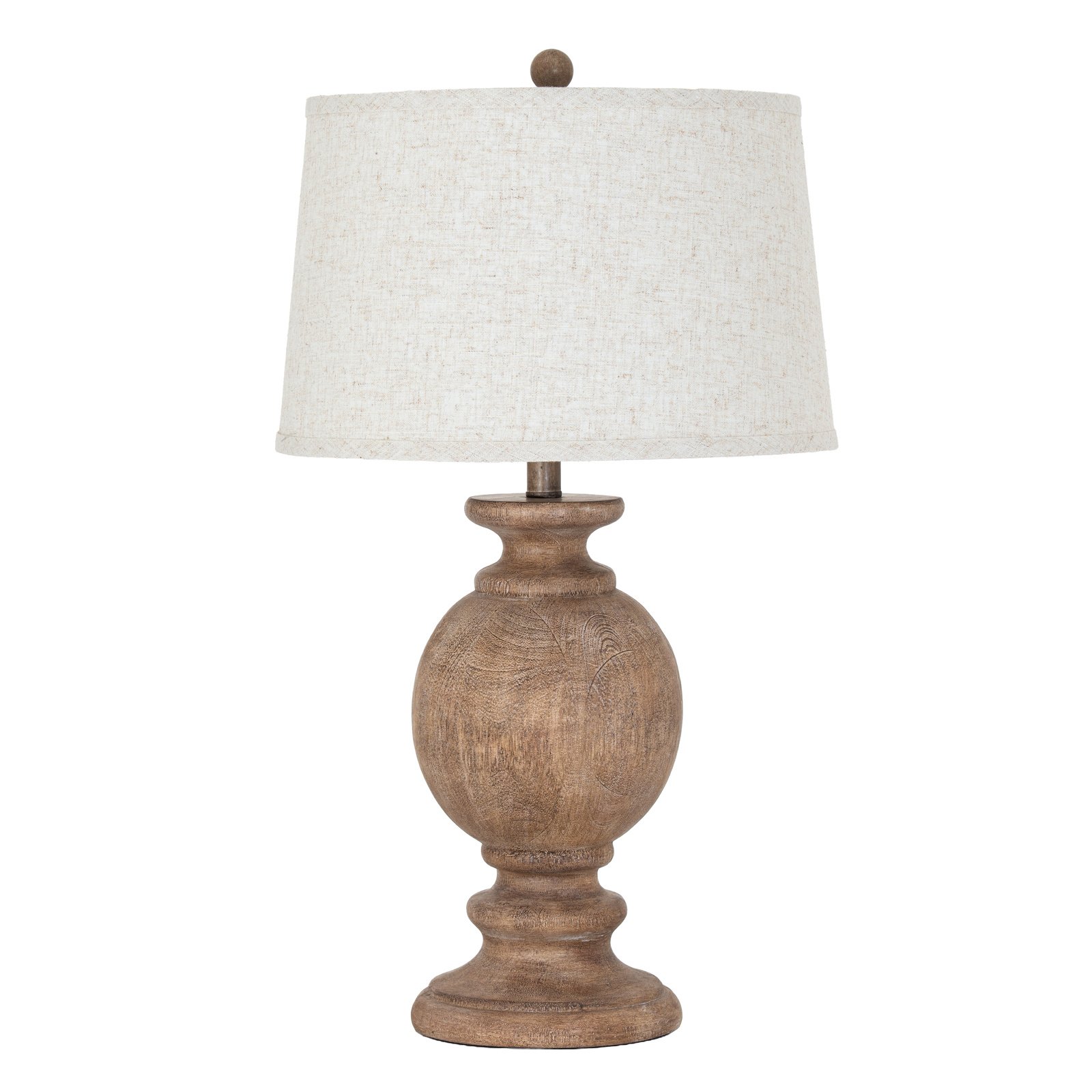 Classic Table Lamp with Edged Linen Shade - Image 3