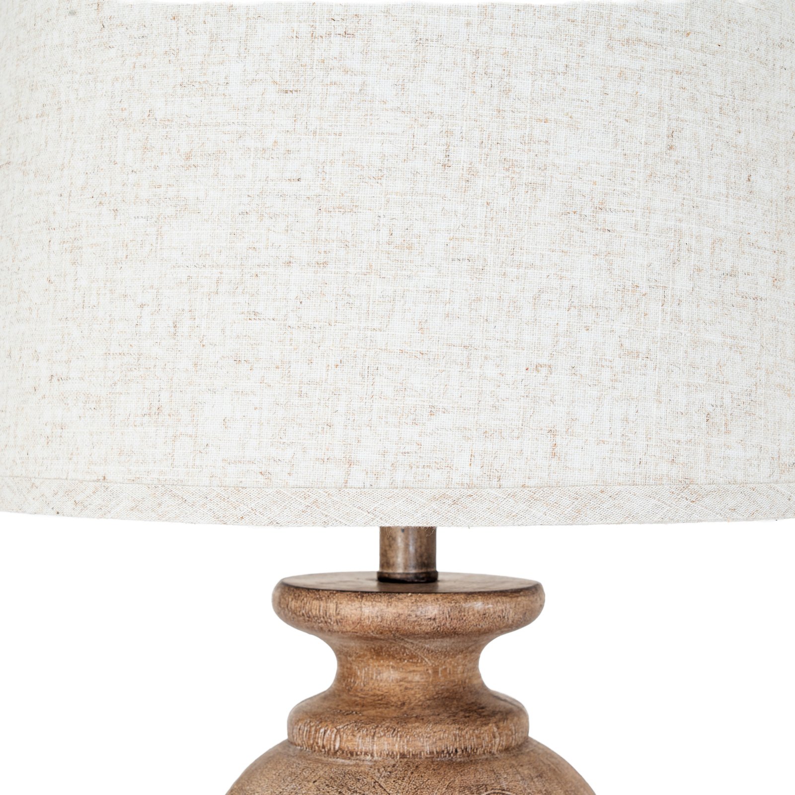 Classic Table Lamp with Edged Linen Shade - Image 5