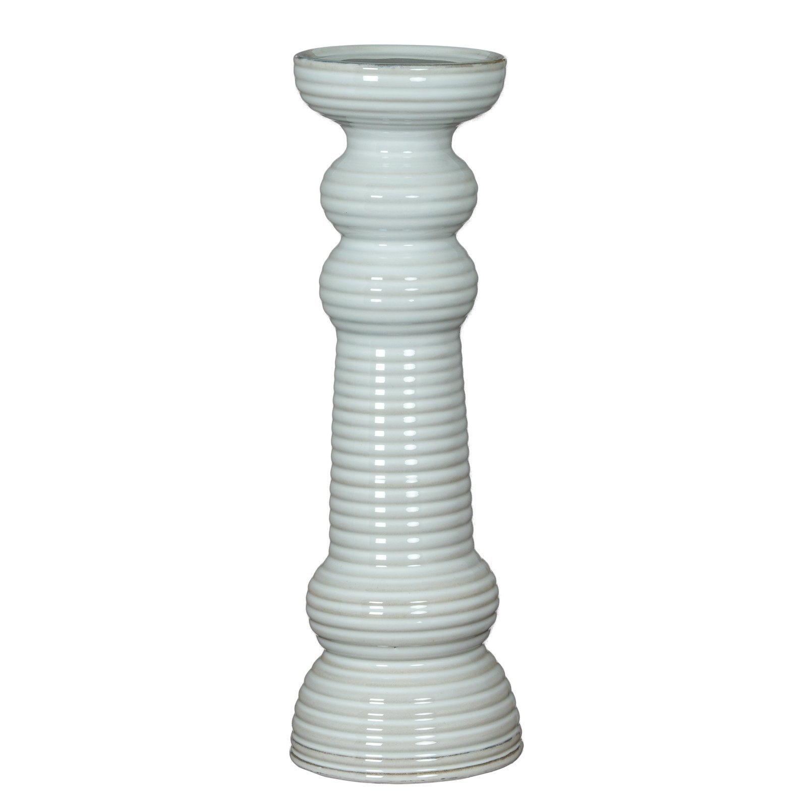 Large Sculptural Pillar Candle Holder