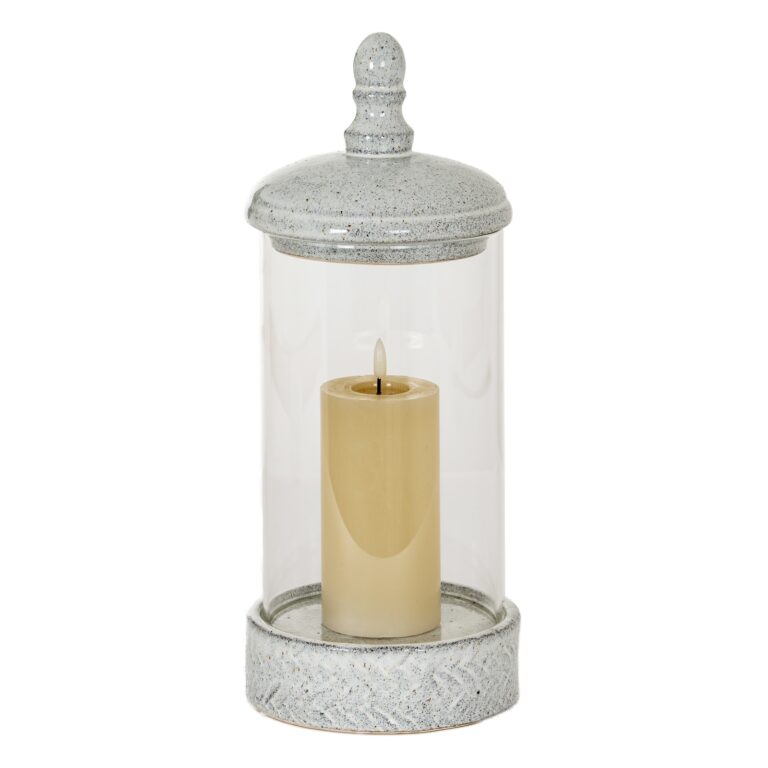 Medium Hurricane Lantern With Lid