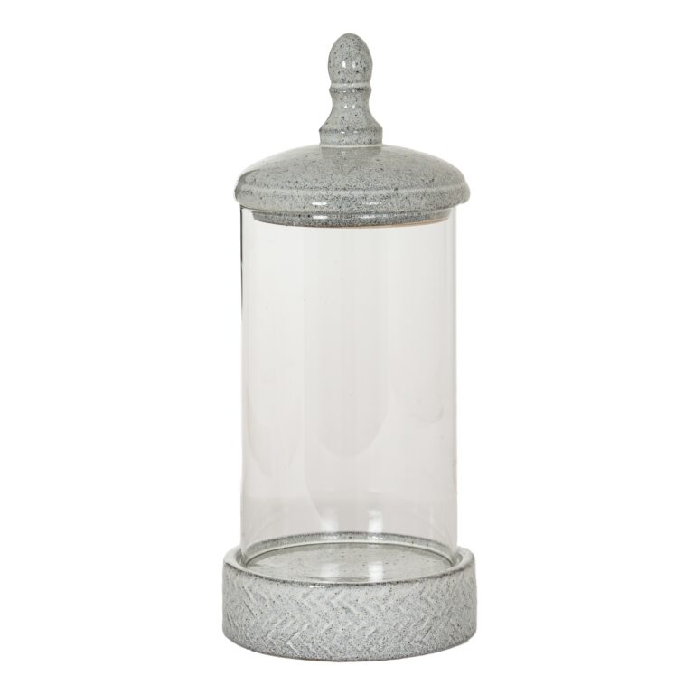 Large Hurricane Lantern With Lid