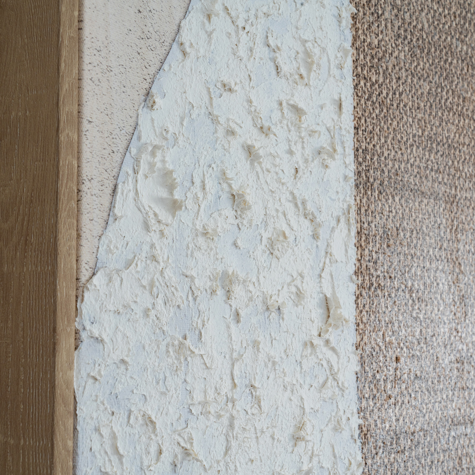 Textured Neutral Hand-Painted Framed Canvas - Image 5