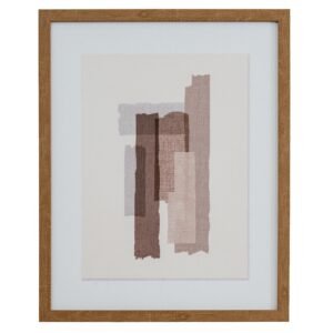 Terran Art Mounted In Wooden Frame