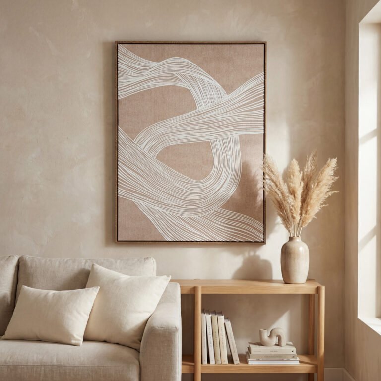 Minimalist Line Art Framed Print