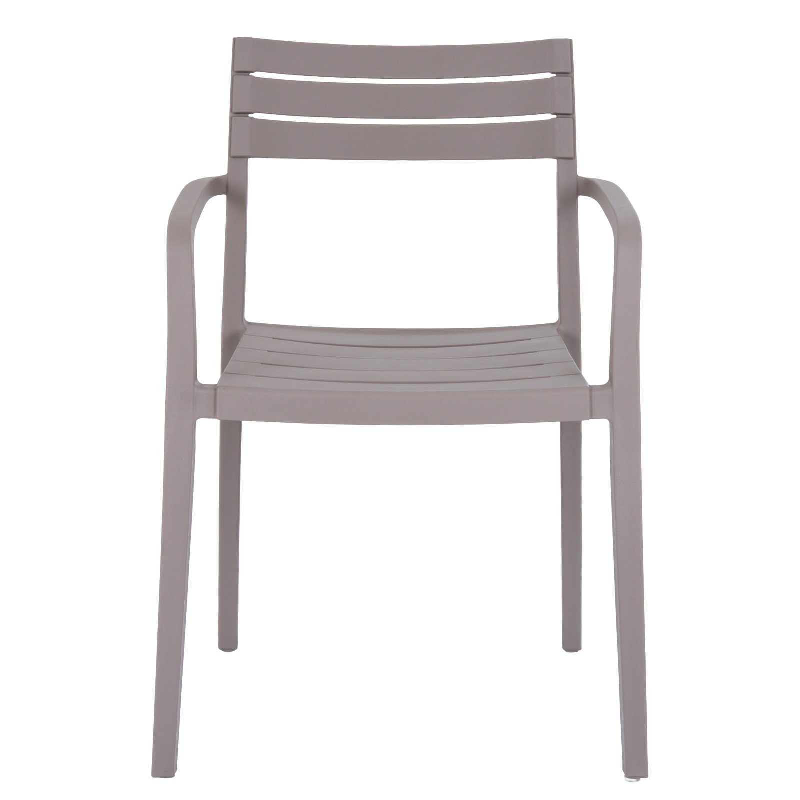 Stone-Finish Slatted Carver Dining Chair