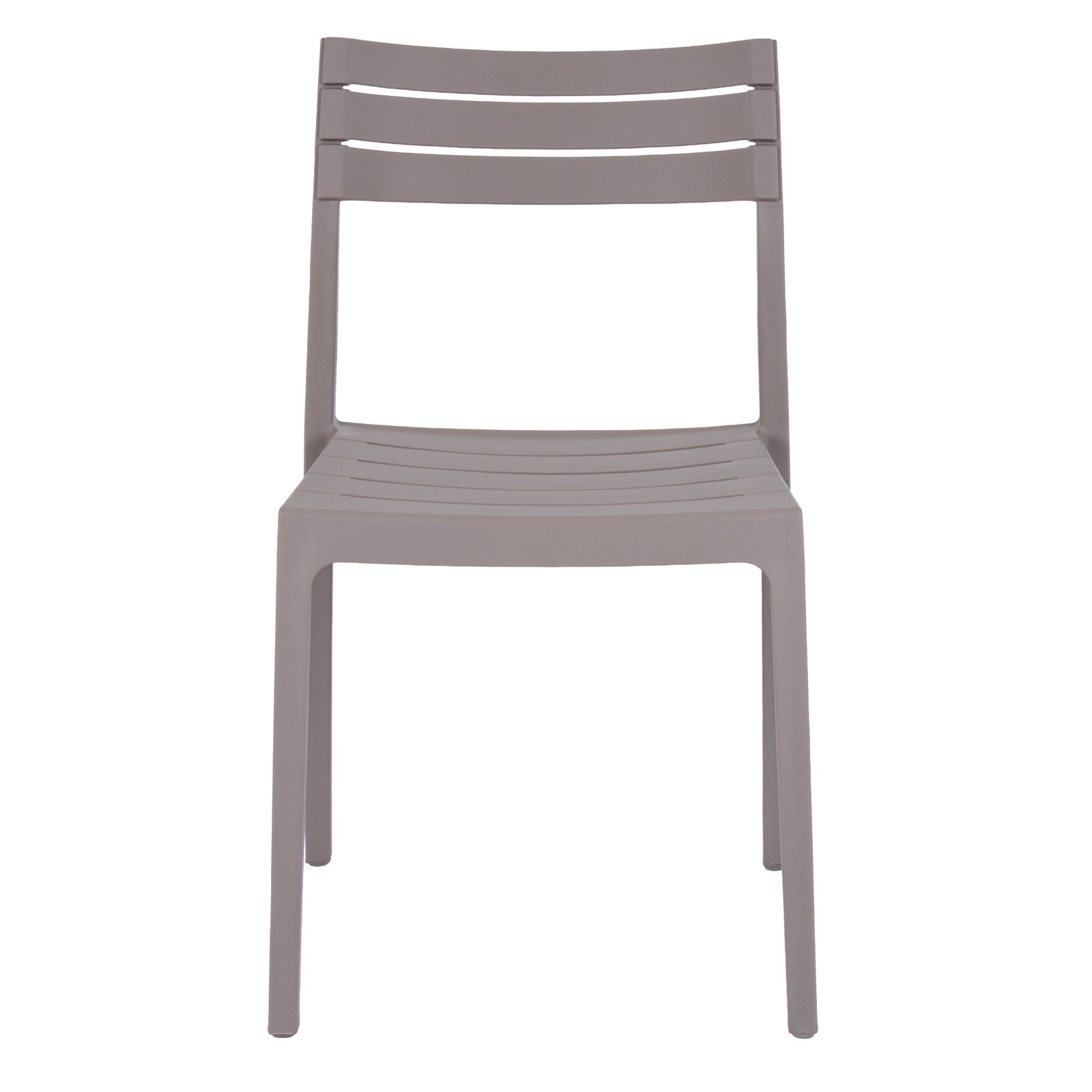 Stone-Finish Slatted Dining Chair