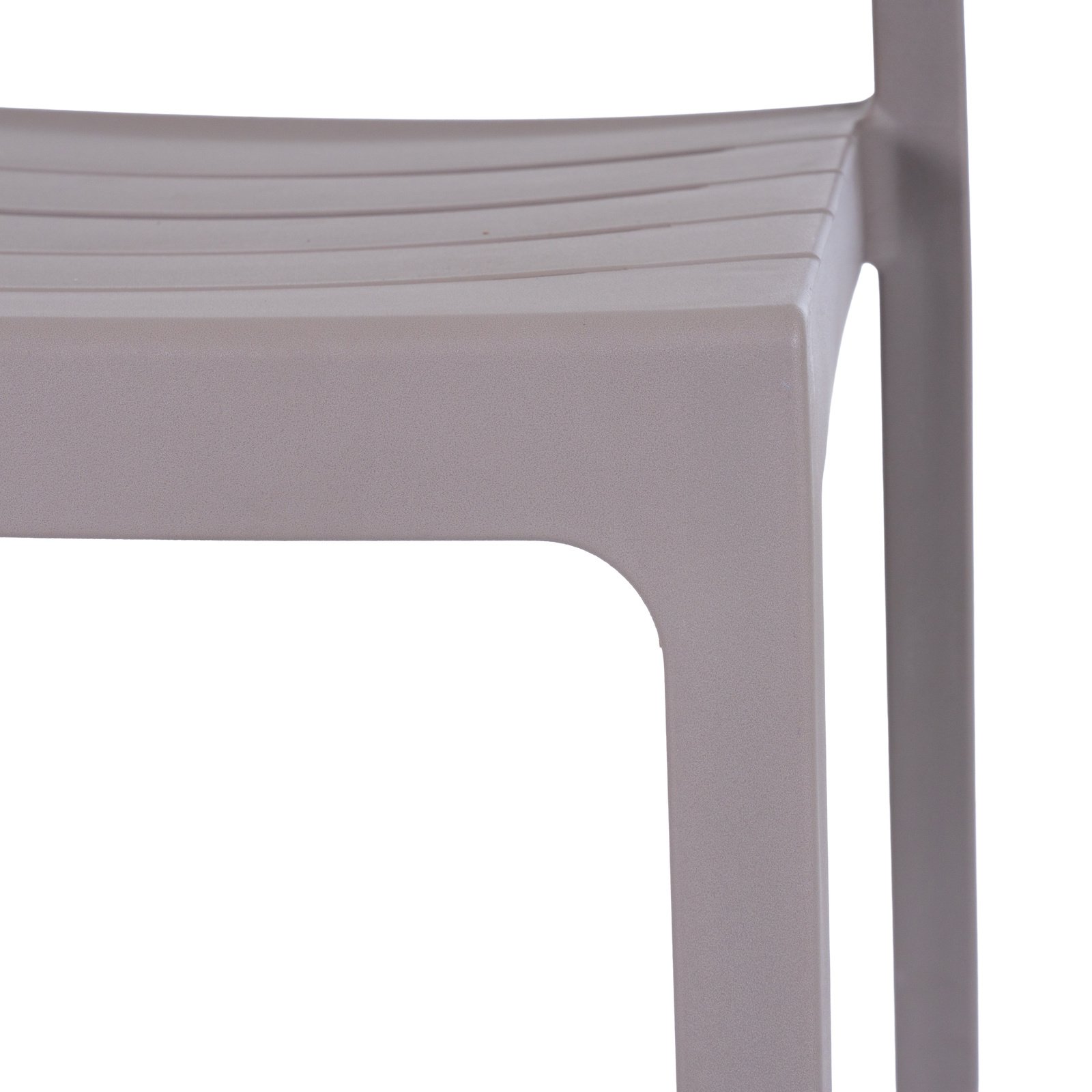 Stone-Finish Slatted Dining Chair
