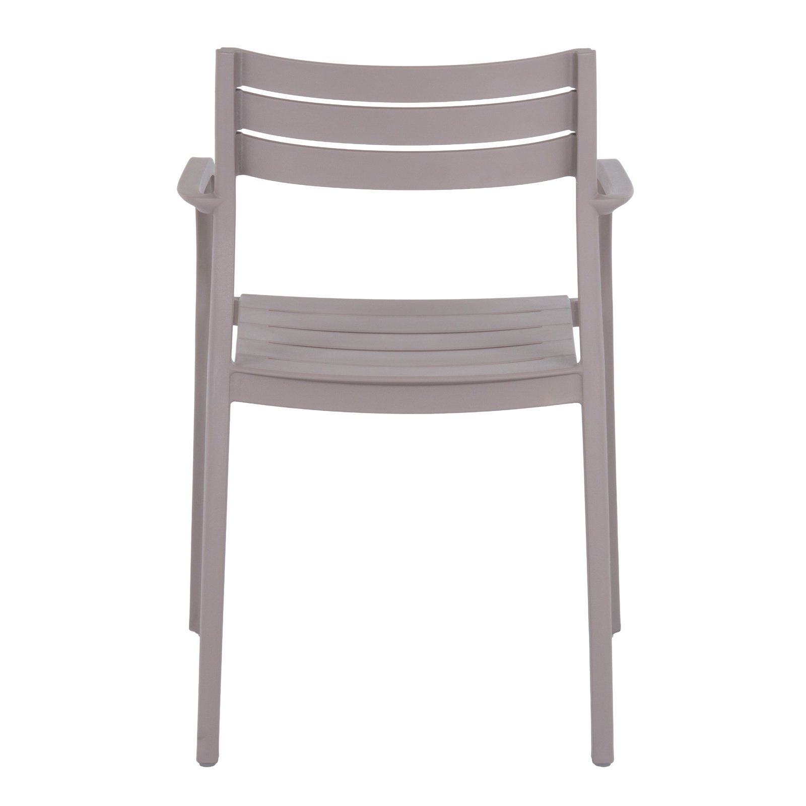 Stone-Finish Slatted Dining Chair
