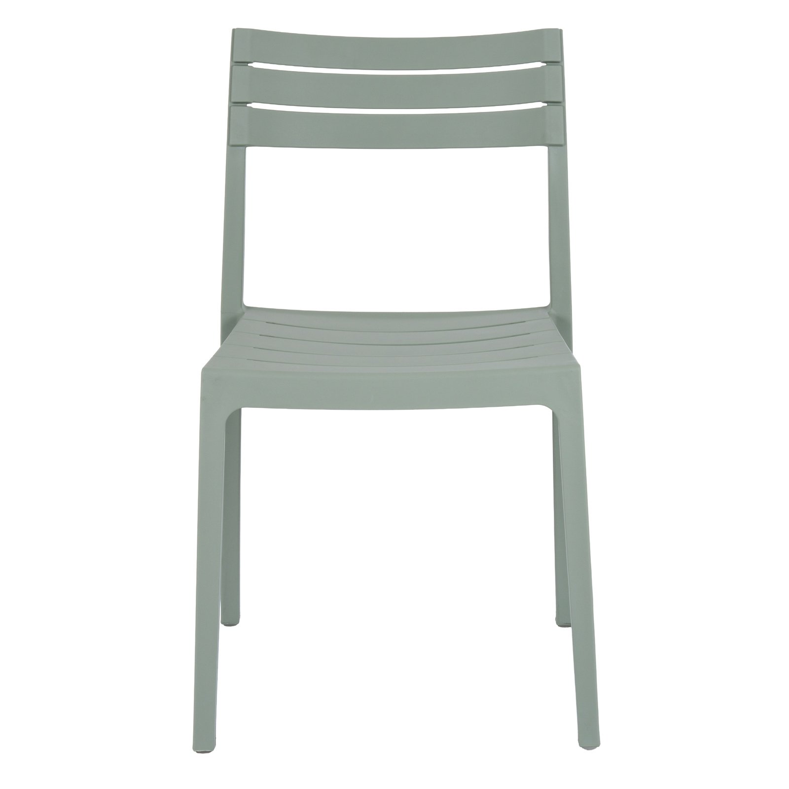 French Grey Slatted Side Chair