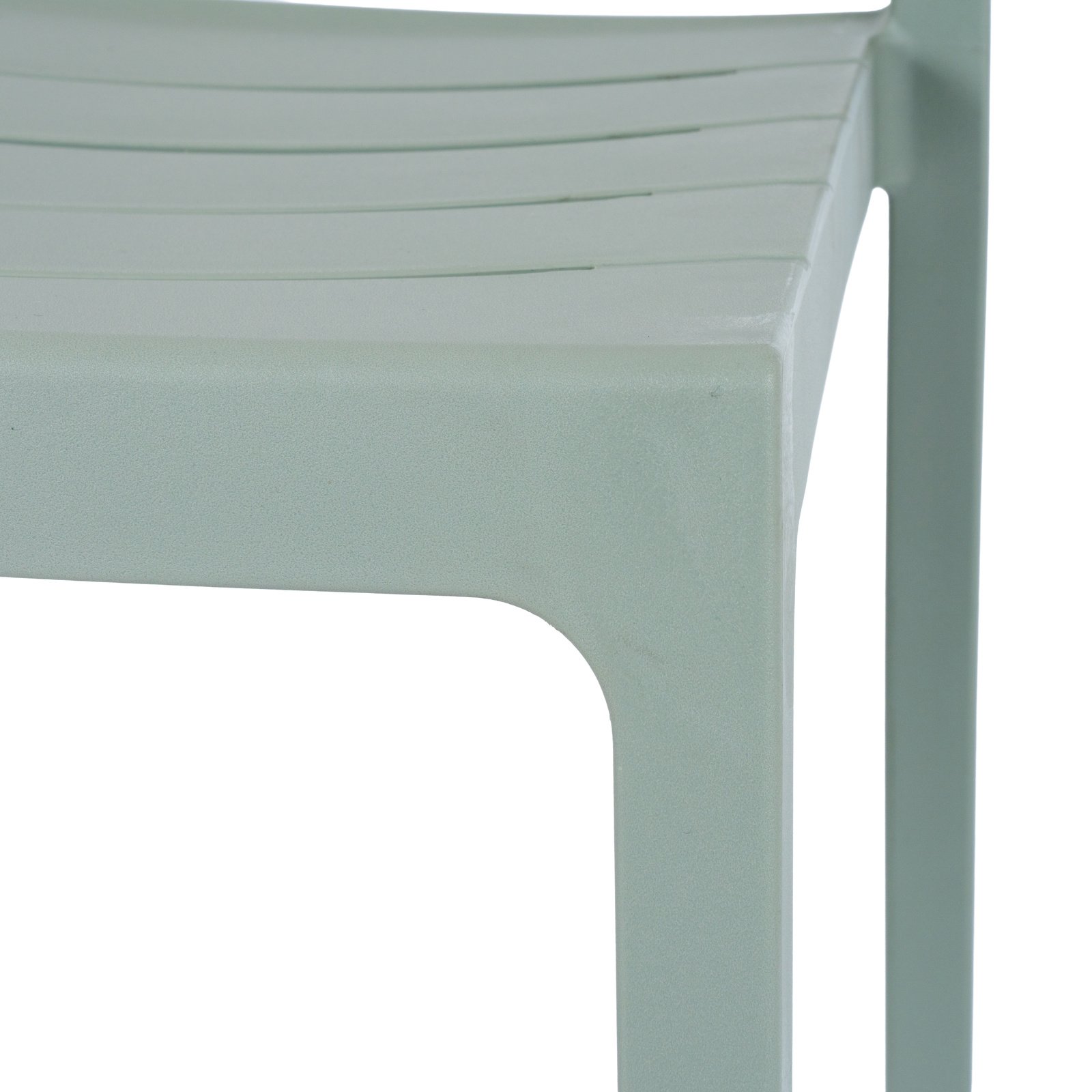 French Grey Slatted Side Chair