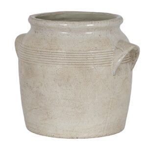 Small Rustic Handled Decorative Pot
