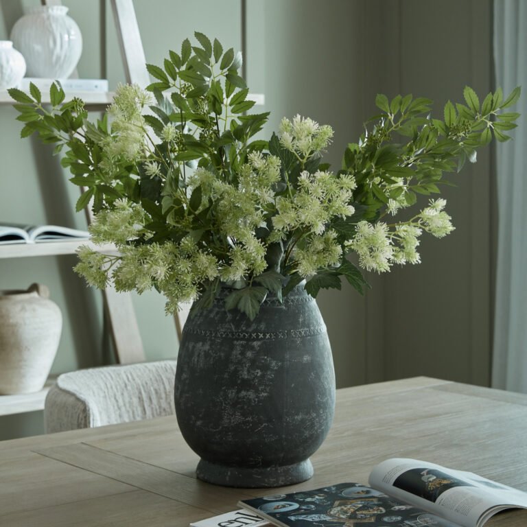 Tall Textured Decorative Vase